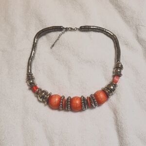 Clunky bead necklace